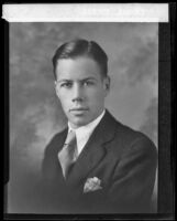 Thomas Kuchel in his Anaheim High School class portrait, Anaheim, 1928