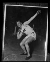 John Kuck, Olympic shot putter, circa 1926-1928