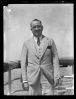 J. David Larson, representative of the Los Angeles Chamber of Commerce in Honolulu, [Los Angeles?], [between 1930-1933]