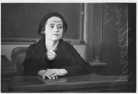 Geraldine Lee goes to court for her late husband's estate, Los Angeles, 1935