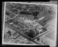 Aerial shot of Los Angeles County General Hospital, Los Angeles County, 1934