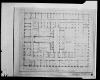 Ground plan of the Los Angeles Hall of Justice, 1922