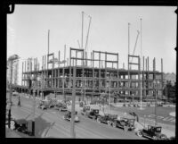 County jail under construction, Los Angeles, 1920s
