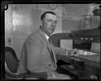 W.B. Allen, Los Angeles Harbor Commissioner and owner of Allen Bros. Trucking Company, Los Angeles County, [between 1924-1925?]