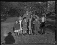 Judge Ben Lindsey and children, Los Angeles, 1920-1939