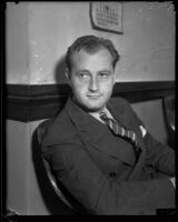 Paul A. Lockwood, during divorce proceedings, Los Angeles, 1934