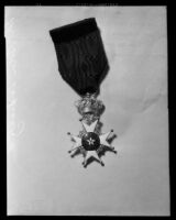 Award for Dr. Sven Lokrantz, Los Angeles, 1927