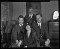 George Horace Lorimer with his wife Alma and their sons George Burford and Graeme, Los Angeles, 1928