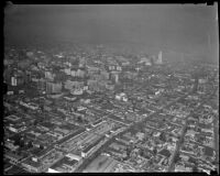 Aerial view of downtown Los Angeles, 1928-1935
