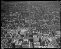 Aerial view of Los Angeles, 1920-1935