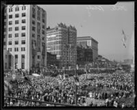 Dedication ceremony for the State Building in new Civic Center, Los Angeles, 1932