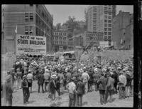 Groundbreaking ceremony for State Building on Spring and First streets, Los Angeles, 1930