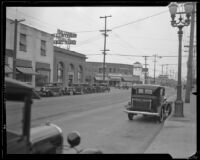 Intersection of Highland Avenue and Santa Monica Boulevard, Los Angeles, 1920-1939