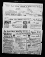 Los Angeles Examiner clippings with articles about Plutarco Elias Calles, 1927