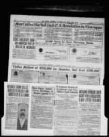 Los Angeles Examiner clippings with articles about Plutarco Elias Calles, 1927