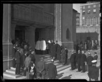 Dean William MacCormack laid to rest at St. Paul's Cathedral, Los Angeles, 1926