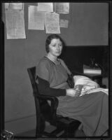 Murder suspect Nellie Madison, Los Angeles, ca. 1934