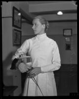 Olympic fencer Helene Mayer, Los Angeles, ca. 1936