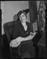 Aimee Semple McPherson, the year she divorced David Hutton, Los Angeles, 1934