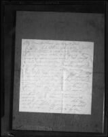 Letter related to Aimee Semple McPherson, 1926