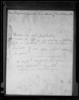 Note about a shack in San Juan possibly related to the Aimee Semple McPherson disappearance, 1926