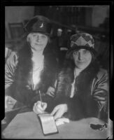 Minnie Kennedy (left) and Aimee Semple McPherson, Los Angeles, 1926