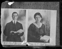 Harold Stewart McPherson and Aimee Semple McPherson, Rhode Island (copy photo, originally from 1916)