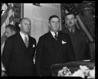 James A. Moffett and Henry S. MacKay, Jr. at the Biltmore, Los Angeles, 1935