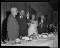 Senator Rice W. Means being toasted, Los Angeles, [1924-1939]