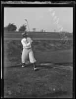 Bill Mehlhorn on a golf course, Los Angeles, 1926-1935