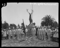 Memorial Day ceremonies at the Inglewood Cemetery, Inglewood, 1929