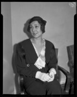 Fran Menjou during a support payment dispute, Los Angeles, 1933