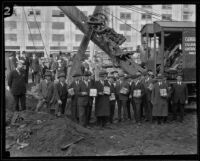 Groundbreaking ceremony for National Biscuit Company’s new plant, Los Angeles, 1925