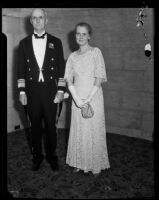 Couple attending a Navy Ball, Los Angeles, 1934