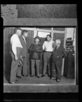 Investigators during Gordon Northcott murder case, Los Angeles, 1929
