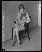 Bernice Morris, former secretary of R.A. McKinley, Los Angeles, 1929