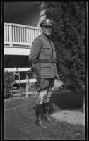 Police Captain Grady Pardue in uniform, Arcadia, 1930s