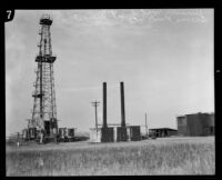Exploratory oil well at Ocean Park Heights, Los Angeles, circa 1925