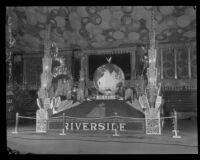 Riverside display at the National Orange Show, San Bernardino, 1930