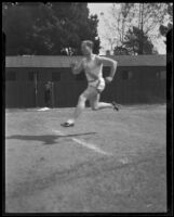 Charlie Paddock running, Los Angeles, circa 1926