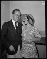 Raymond Paige, KHJ's musical director, and Mary Catherine Hoffman, singer, engaged to be wed, 1932