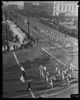 Preparedness Parade on W. 1st St and Spring St, Los Angeles, 1935