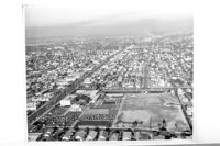 Aerial view of East Los Angeles