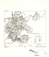 Germany. Average Number of Letters Per Inhabitant by Postal Districts (1 April 1938 - 31 March 1939)