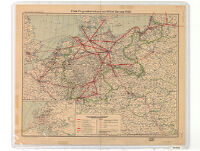 Erste Flugverkehrskarte von Mittel- Europa 1922