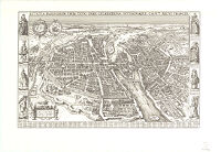Plan of Paris by Visscher, 1618