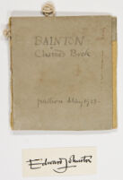 Bainton Rectory Chain Book Layout and letters