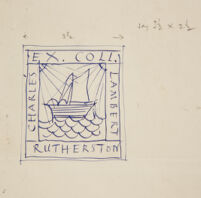 EX COLLEXTIONE, Charles Lambert Rutherston (Bookplate)
