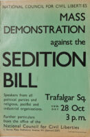 Mass Demonstration Against the Sedition Bill