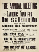Annual Meeting of the Catholic Fund for Homeless and Destitute Men